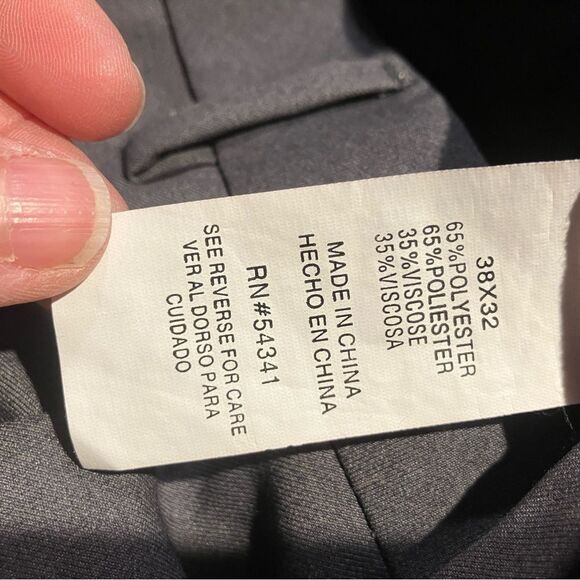 Men’s Stafford, dress pants, gray, 38 x 32 - Picture 3 of 3